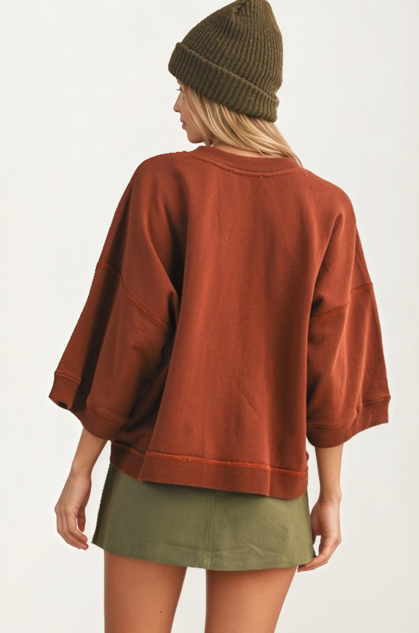 Oversized Button-Up Shirt Jacket with Relaxed Fit
