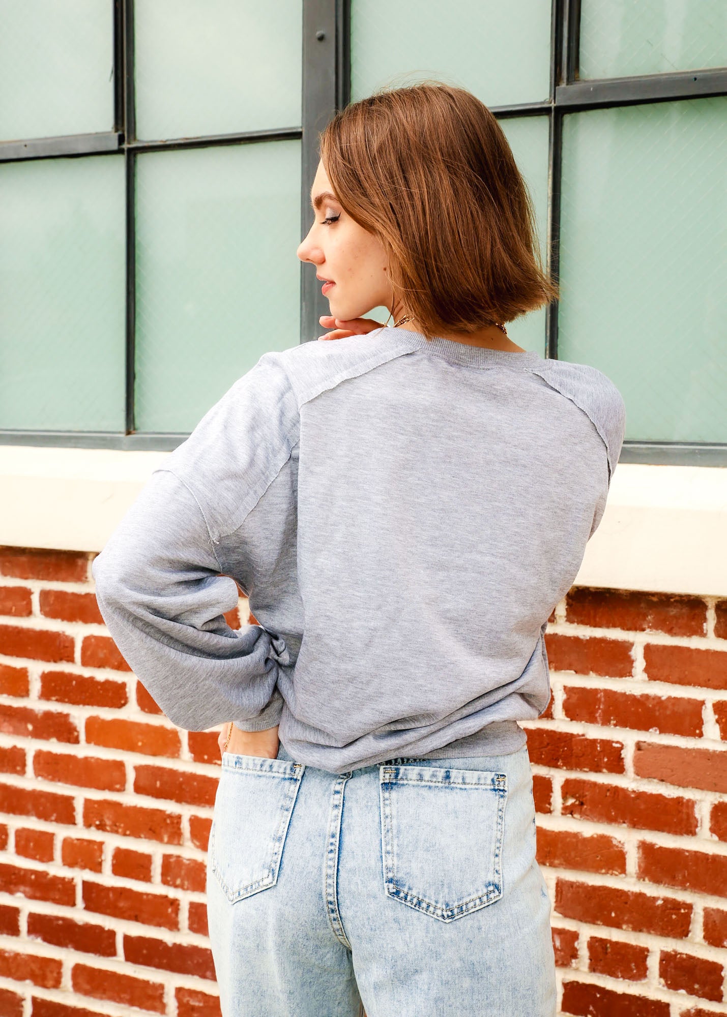 Leopard & Lightning Print Drop Shoulder Sweatshirt