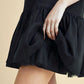 Sleeveless Mini Dress with Keyhole Front Cream Embroidery Drop Waist Hem and Flowy Silhouette