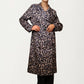 Leopard Print Belted Longline Coat
