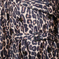 Leopard Print Belted Longline Coat