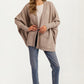 Cozy Open Front Cardigan with Ribbed Trim and Patch Pockets
