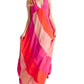 Halter Neck Colorblock Maxi Dress