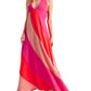 Halter Neck Colorblock Maxi Dress