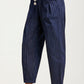 Relaxed Pinstripe Drawstring Pants with Pockets