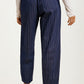 Relaxed Pinstripe Drawstring Pants with Pockets