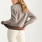 Cropped Button-Front Cardigan with Contrast Trim
