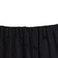 Elegant Off-Shoulder Black Midi Dress with Textured Skirt Detail