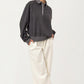 Long Sleeve Collared Pullover with Button Placket
