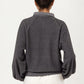 Long Sleeve Collared Pullover with Button Placket