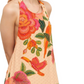 Tropical Halter Maxi Dress Floral Bird Print Ruffle Hem Sleeveless Resort Style
