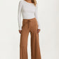 Wide Leg Lounge Pants with Drawstring Waist