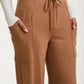 Wide Leg Lounge Pants with Drawstring Waist