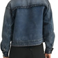Cropped Zip-Front Denim Jacket