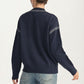 Playful Strawberry Knit Sweater with Ribbed Hem and Long Sleeves