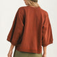 Oversized Button-Up Shirt Jacket with Relaxed Fit