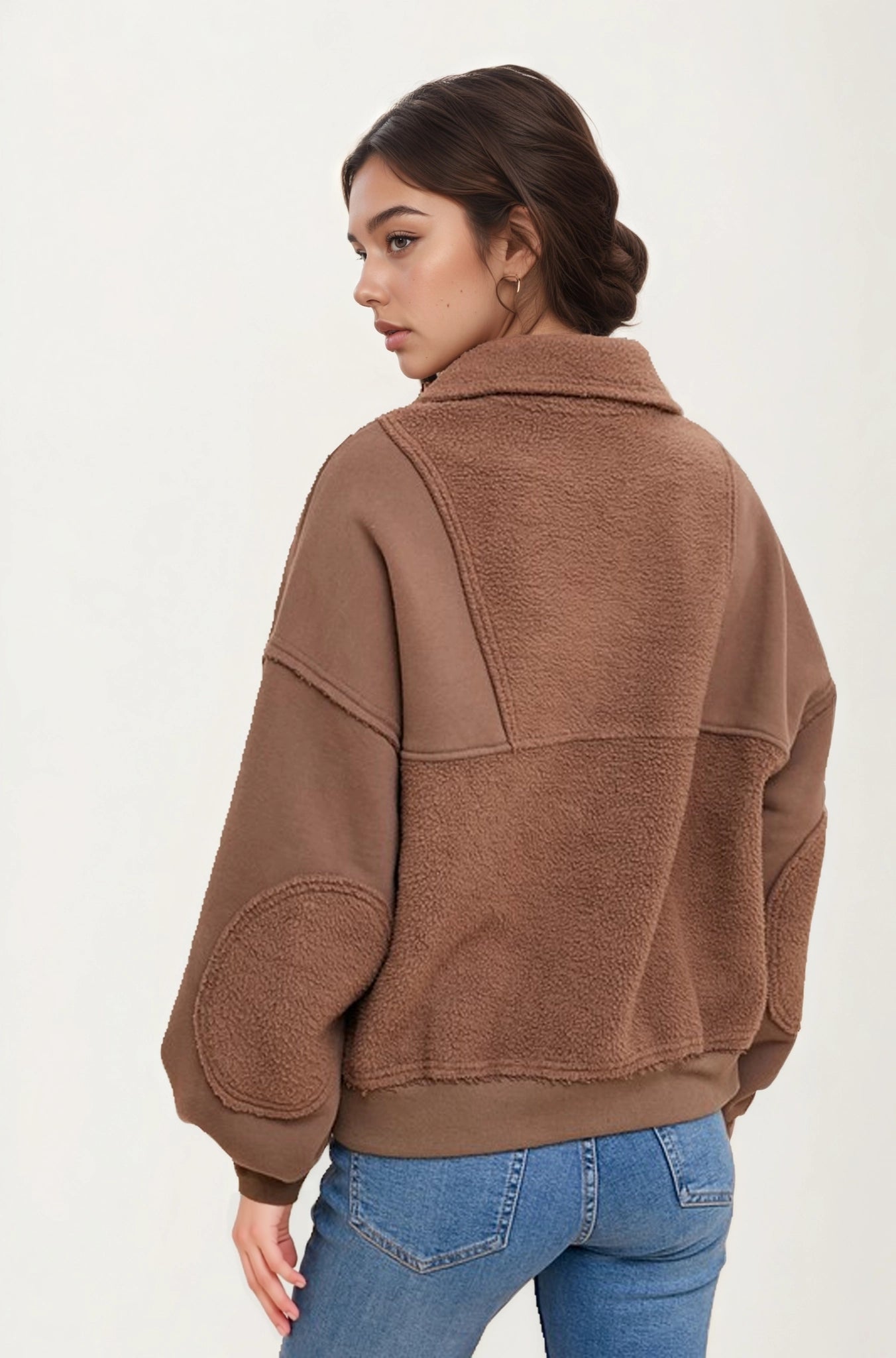 Half Zip Fleece Pullover with Utility Pockets