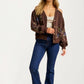 Embroidered Floral Button Front Cardigan with Delicate Detailing