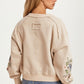 Embroidered Floral Button Front Cardigan with Delicate Detailing