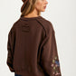 Embroidered Floral Button Front Cardigan with Delicate Detailing