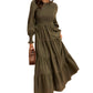 Smocked Tiered Long Sleeve Maxi Dress