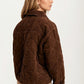 Quilted Tie Front Jacket with Gingham Cuff Detail
