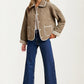 Quilted Button-Up Jacket with Contrast Trim and Pockets