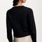 Floral Embroidered Button Front Cardigan Sweater