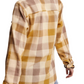 Yellow Plaid Button-Up Button Flap Detail Shirt