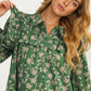 Floral Ruffle Tiered Mini Dress With Long Sleeves