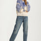 Fair Isle Tie-Neck Knitted Sweater