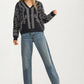 Patterned Button Cardigan with Relaxed Modern Fit