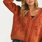 Patterned Button Cardigan with Relaxed Modern Fit