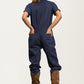 Short Sleeve Utility Jumpsuit with Button Front