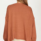 Oversized Knit Pullover Sweater with Balloon Sleeves
