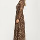 Long Sleeve Maxi Dress with Smocked Waist