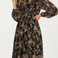 Long Sleeve Maxi Dress with Smocked Waist