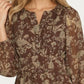 Long Sleeve Maxi Dress with Smocked Waist