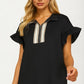 Textured Flutter Sleeve Mini Dress with Zip Detail
