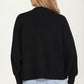 Bow Front Knit Cardigan with Long Sleeves