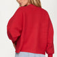 Bow Front Knit Cardigan with Long Sleeves