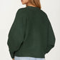 Bow Front Knit Cardigan with Long Sleeves