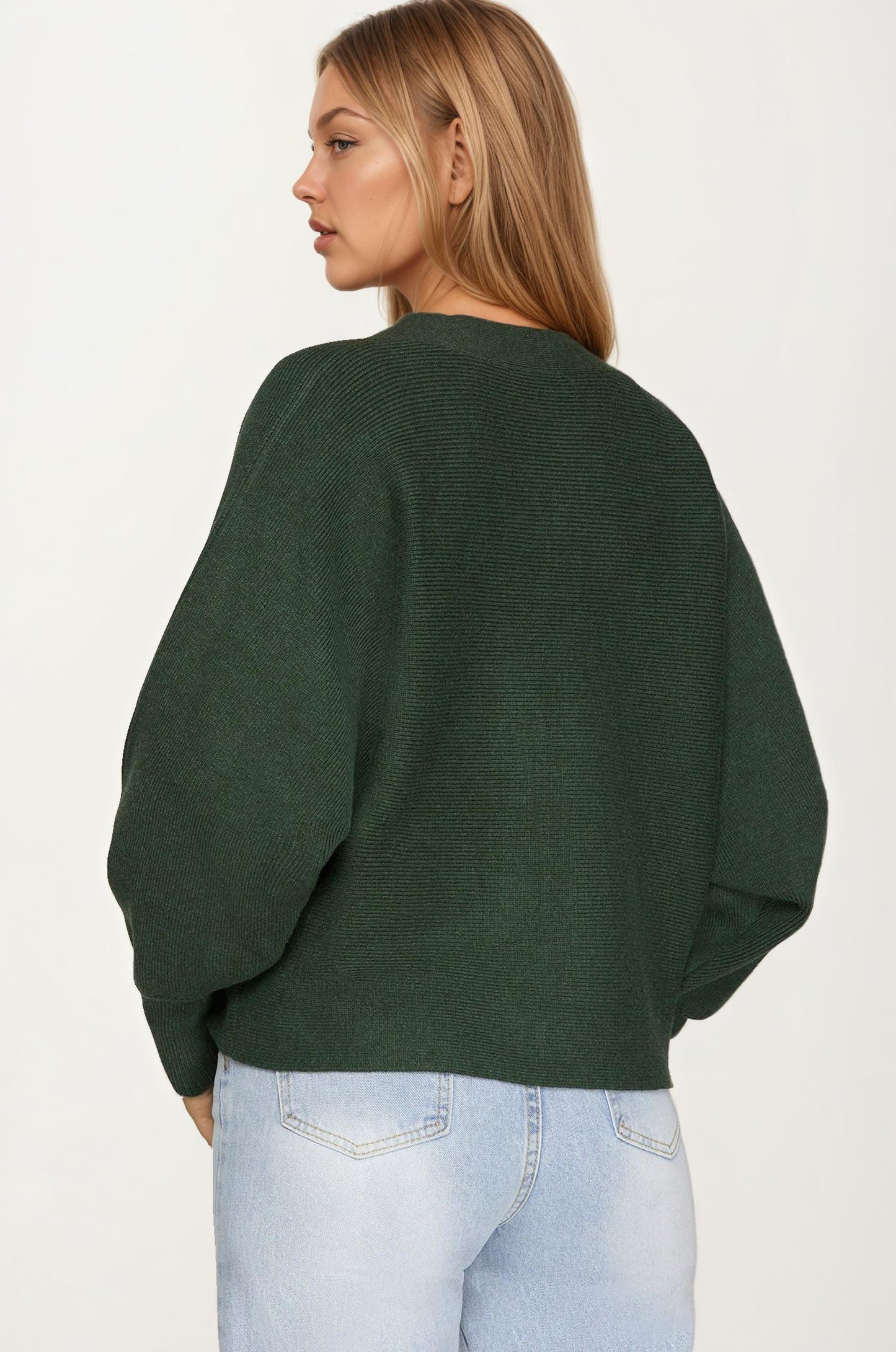 Bow Front Knit Cardigan with Long Sleeves