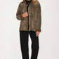 Leopard Print Button Front Shacket with Pockets