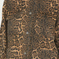 Leopard Print Button Front Shacket with Pockets