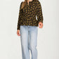 Floral Print Smocked Waist Long Sleeve Blouse