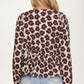 Floral Print Smocked Waist Long Sleeve Blouse