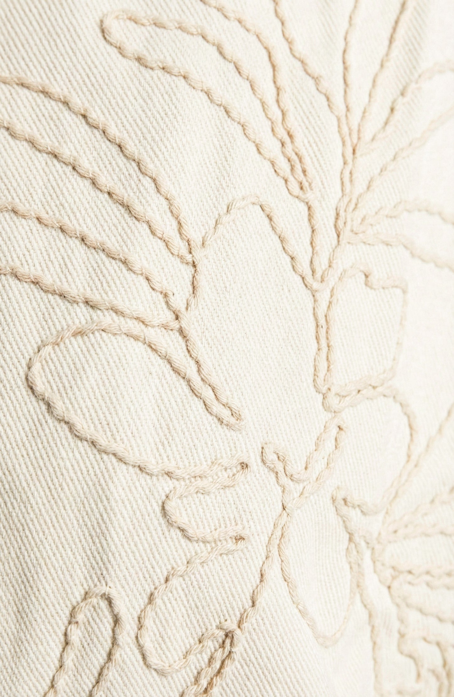 Long Sleeve Cropped Jacket with Zip Front and Embroidered Texture