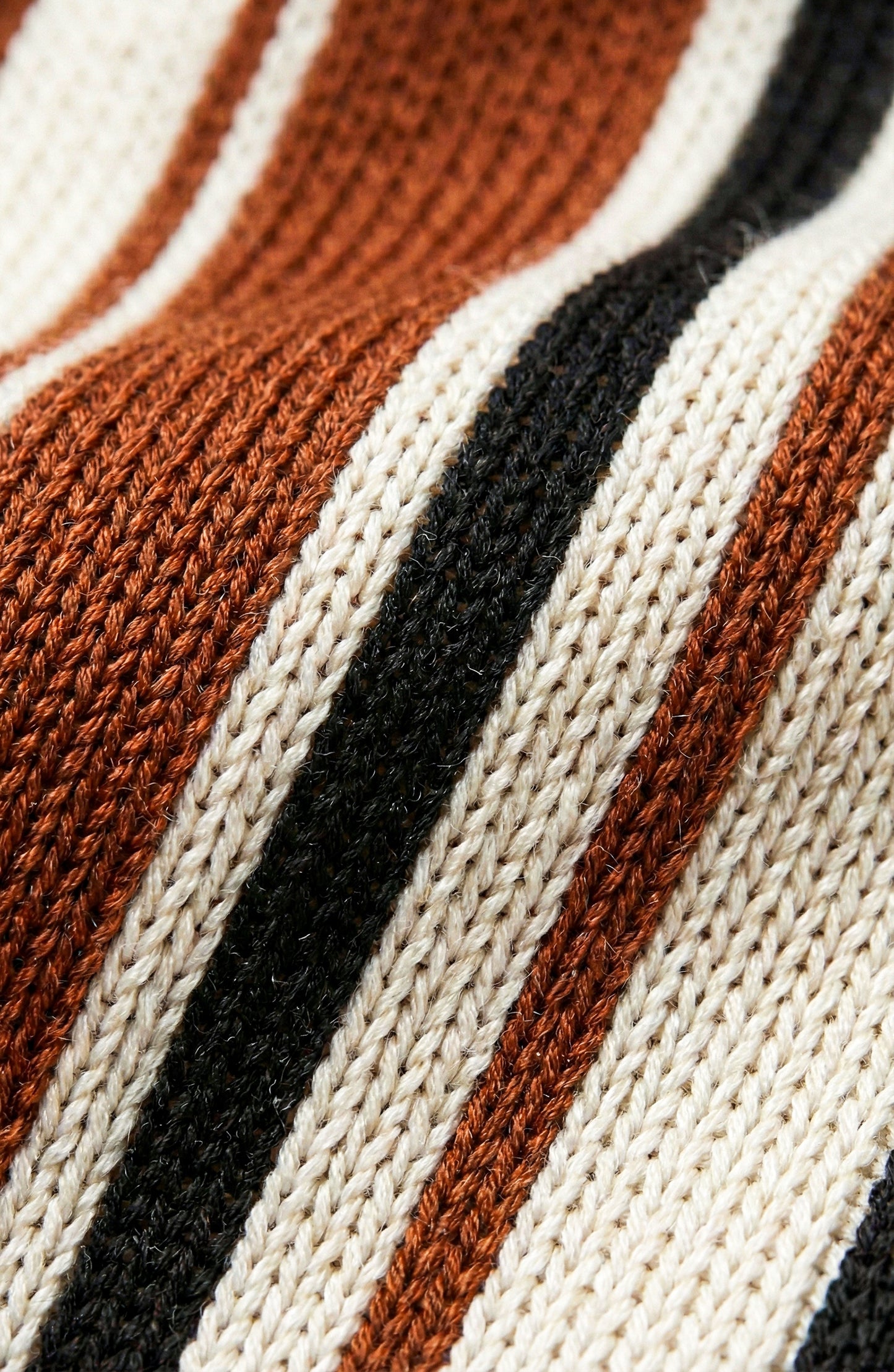 Long Sleeve Sweater Top with V Neck and Vertical Stripe Pattern